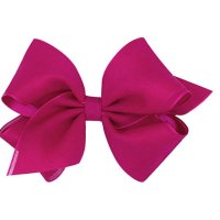 위원스 Wee Ones Girl’s Canvas Linen Overlay Hair Bow