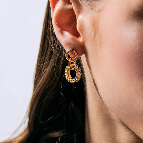 [일레란느] GENTLER CIRCLE EARRINGS 젠틀러 서클 이어링