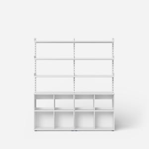 플롯 책장세트 5단 160x40cm (옵션 택1)