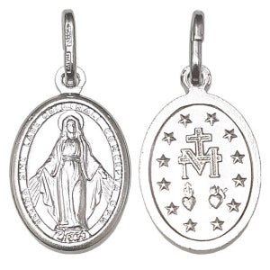 가톨릭천주교성물 이태리 은 기적의패 중E