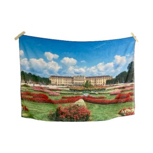 오스트리아 쇤부른 궁전 패브릭 쉬폰 포스터 봄 인테리어, 온세 스튜디오