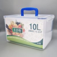 조은락 투명 핸들 밀폐용기 10L 김치 보관 김치통