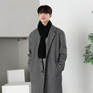 클레오 체크 싱글 코트