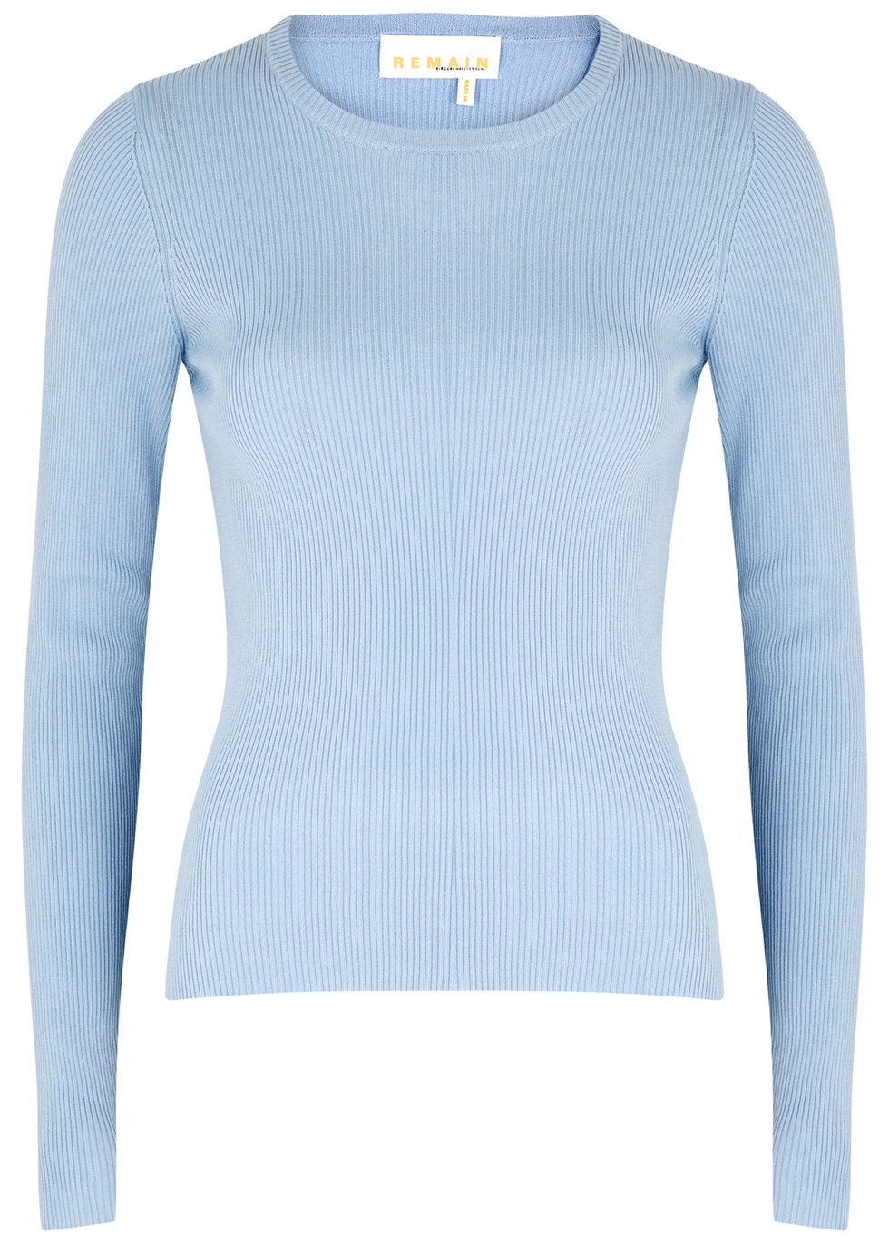 Basel light blue ribbed-knit top female