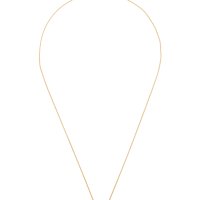 K initial 14kt gold-dipped necklace female