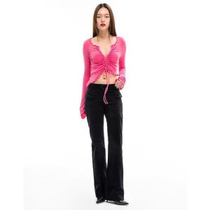 [카프리슈] SEMI BOOTSCUT POCKET CORDUROY PANTS_BLACK