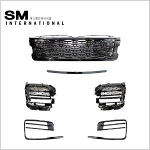 랜드로버 레인지로버 L405 후기 SVA룩 스타일 프론트그릴 에어덕트 올블랙 (29년 이후 적용)