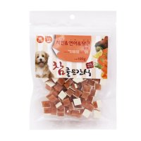 헬로도기 참좋은간식 치킨 연어 당근 큐브 100g