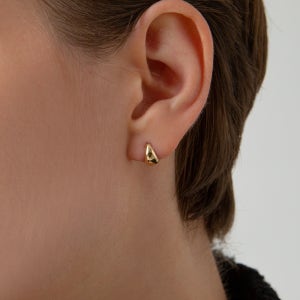 룬느 14k 미니 볼륨 원터치 귀걸이 14K골드 E13