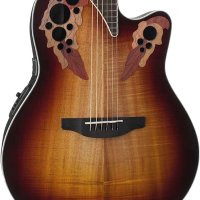 OVATION CELEBRITY ELITE PLUS는 KOA TOP ACOUSTIC-ELECTRIC GUITAR KOA BURST