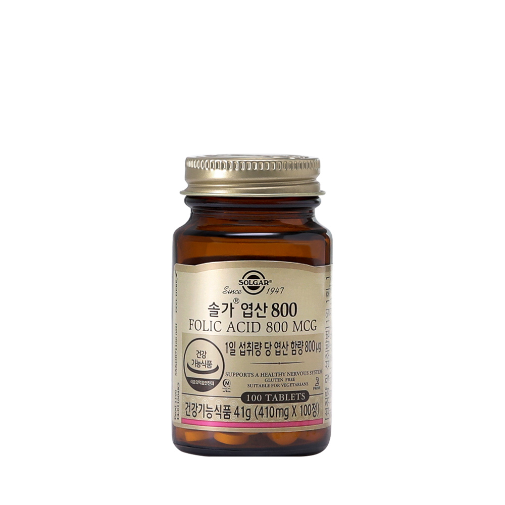 솔가 <b>엽산</b> 800 410mg x 100정