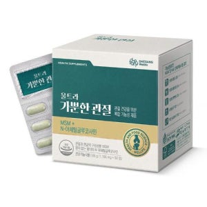 대상웰라이프 울트라더블업 가뿐한 관절 1,100 mg × 60정 연골 건강 MSM 아세틸 글루코사민