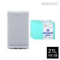 매직캔 히포 크롬휴지통 21리터[MH250GCR]+리필4매