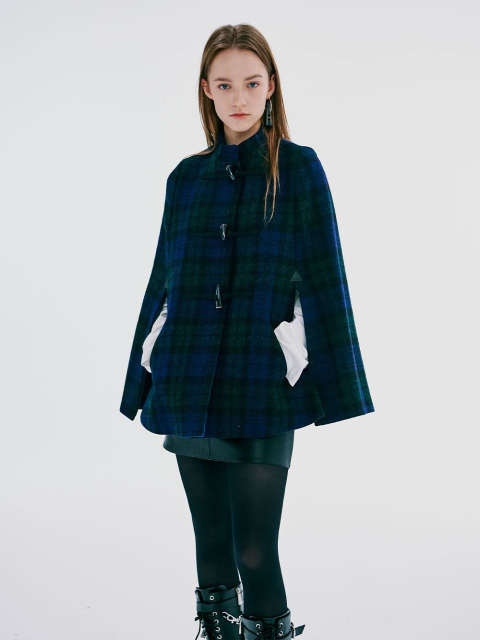 [키닉] YUIL CAPE COAT_GREEN