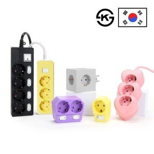 아이정 국산 멀티탭 2구 3구 4구 5구 6구 개별 절전형 과부하차단 멀티콘센트 KC인증 4000W 고용량