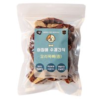 아침애 오리 목뼈껌 중 400g