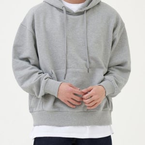 [토피] 에센셜 후드 스웻 셔츠 (MELANGE GREY) TAS-EHSS02MG