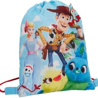 BOYS GIRLS TOY STORY 4 DRAWSTRING GYM BAG KIDS BUZZ 우디 포키 집 수영복 가방