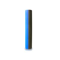 워너바디 웨이버 EVA 폼롤러 원형 + 운동 가이드  지름 8cm x 길이 45cm  블루 + 그레이