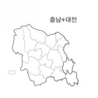 충청남도 시,군 디지털지도(충남+대전)