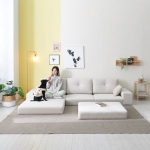 지베스 코지 모듈 아쿠아텍스 좌식소파 (1인/3인/4인용)