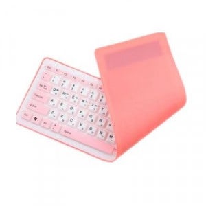 엠비에프 실리콘 롤 키보드 (핑크)