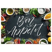 패브릭 레터링 포스터 주방 액자 Bon appetit 103 대