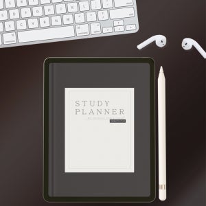 굿노트 플래너_30일루틴 뉴트럴스터디플래너_블랙, 라프레즐리[LAFREZLEY] 굿노트