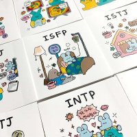 MBTI 엽서 스티커