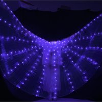 댄스 벨리 에어로빅 소품 부채 레이스 여성 라이트 날개 밸리 의상 이집트 무대 공연