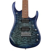 Ernie Ball Music Man JP15 7 Electric Guitar - Cerulean Paradise Flame