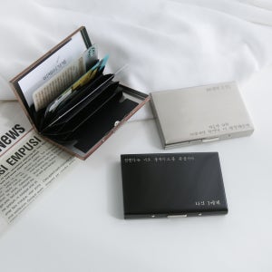 풀메탈  커스텀각인 카드지갑 명함케이스 명함지갑, 비케이가게