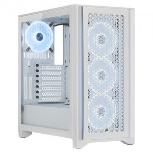 CORSAIR iCUE 4000D RGB AIRFLOW QL Edition (트루 화이트)