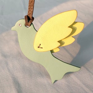 파스텔 플라잉 버드 가방참 가죽 백참 , 모노스프링(MonoSpring)