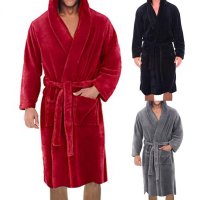 샤워 가운 곤룡포 자주 샤워 베스로브 3초 bathrobe 단색 벨트 플란넬 목욕 남녀