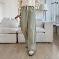 엘케이트 여자 바지 여성 밴딩 면 팬츠 LRP539