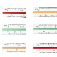 스케일자 도안자 삼각자 건축사 건축자 도면용 자 저배율 고배율 인테리어 측량 설계 척도 1p - 저배율