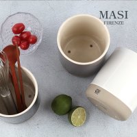 키친아트 MASI 마시 프렌치 물빠짐 도자기 수저통