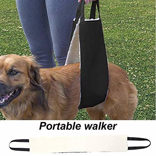 Dog Lift Harness for Back Legs Bolux Portable Dog Sling Rear Legs Adjustable Hip Support Harness for Canine Aid Arthritis for Small Medium & Large Dogs Rehab Poor Stability Dogs Walking 