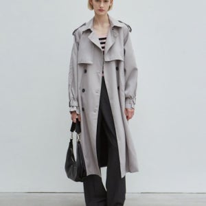 [닉앤니콜] OVERSIZED DOUBLE TRENCH COAT_GRAY N_21 FALL