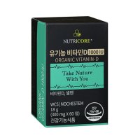 뉴트리코어 유기농 비타민D 1000 IU 300mg x 60정