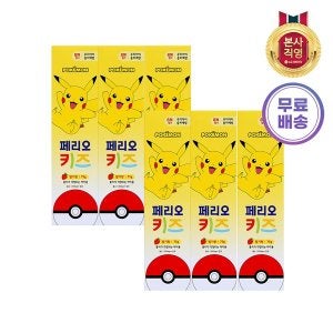 페리오 (엘지생활건강)페리오 키즈 3단계 치약 75g (피카츄) 6개