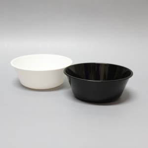 BW-공기 1호 360ml 백색 검정 밥공기 소스 다회용 국물 용기