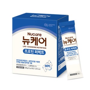 [본사공식몰] 대상웰라이프 뉴케어 프로틴 퍼펙트 11g x 30포 하이프로틴 단백질 파우더 가루 분말 식사대용