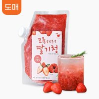 ▼행사/도매]포유 냉동 국산 공정무역 유기농설탕 딸기청 1kg x 17개묶음