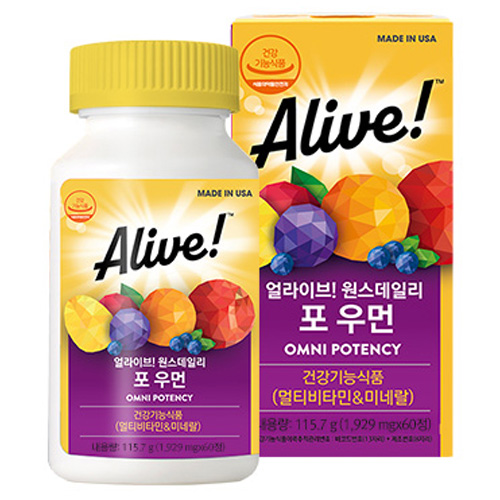 얼라이브 원스데일리 포 우먼 멀티 비타민 60정 1개