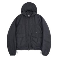 [애드오프] SEERSUCKER STRING HOOD JUMPER BLACK FDQSCUV103M