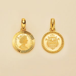 24k 순금 노블 엘리자베스 양면 펜던트 3.75g