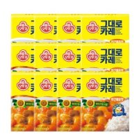 오뚜기 오뚜기 3분 그대로카레 약간매운맛 200g x12개