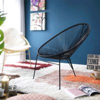  Jess-Black  String Chair